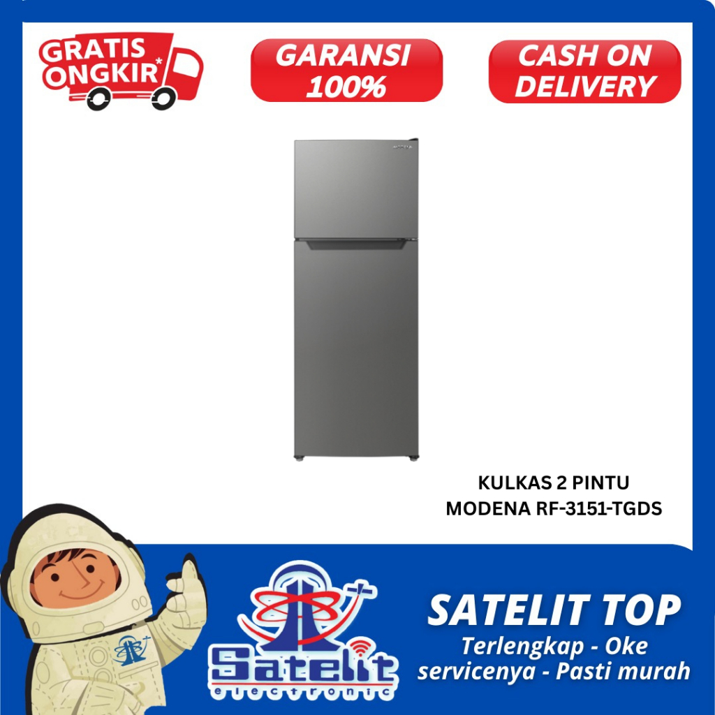 KULKAS 2 PINTU MODENA RF-3151-TGDS
