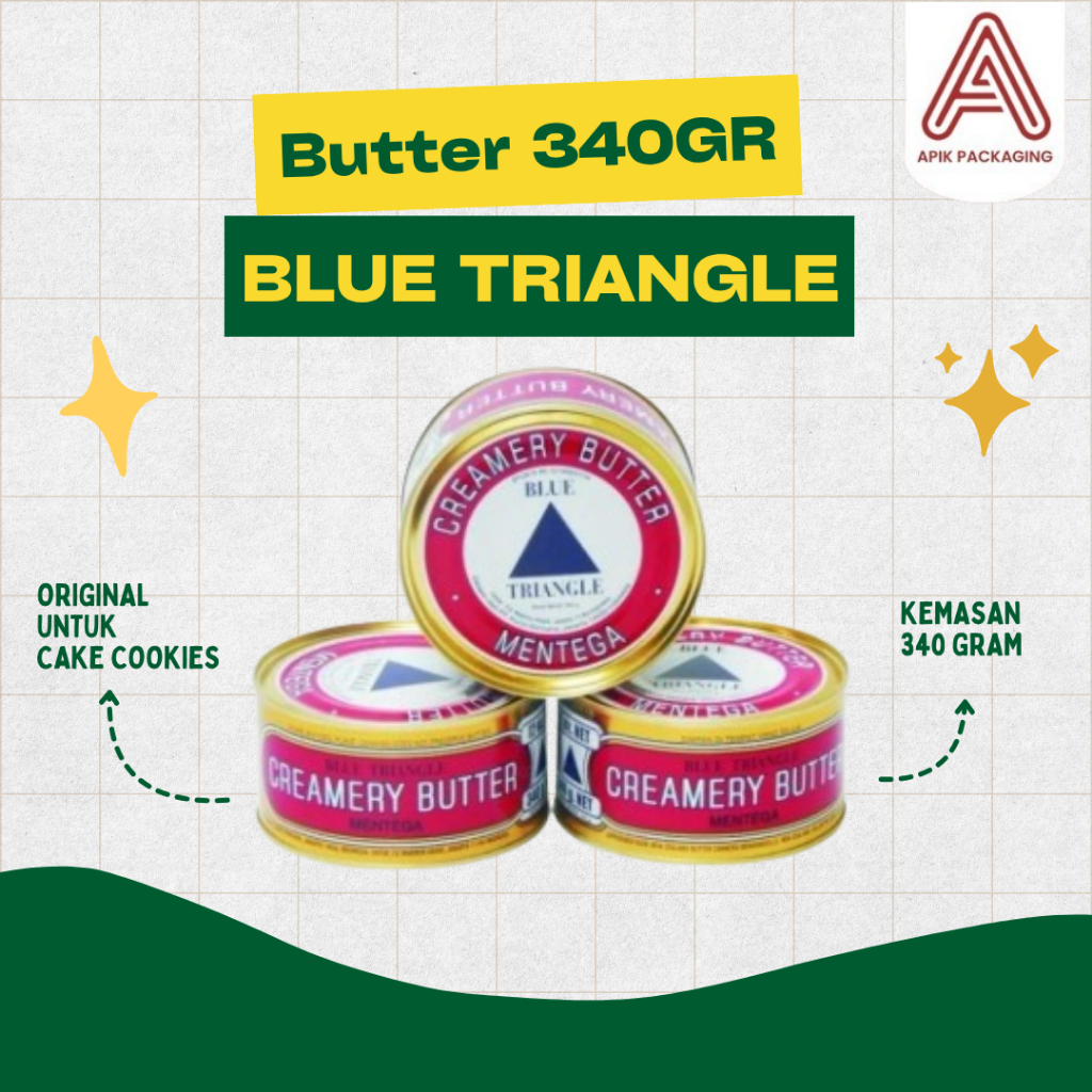 

Blue Triangle Creamy Butter Kemasan Kaleng 340gr Original