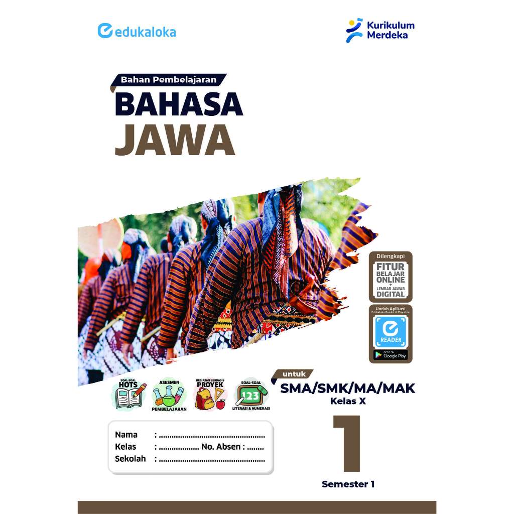 Modul-Bahasa Jawa untuk siswa SMA/SMK/MA/MAK Semester 1 Kelas X