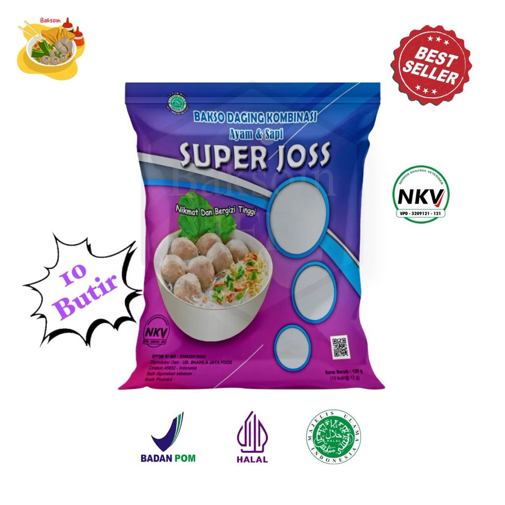 

Bakso Super Joss | Bakso Daging Kombinasi Ayam & Sapi | Bakso Shahila Super Joss