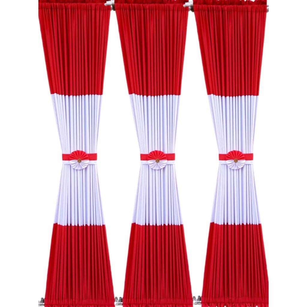 Gorden merah putih gorden sekolah gorden kantor gorden bendera