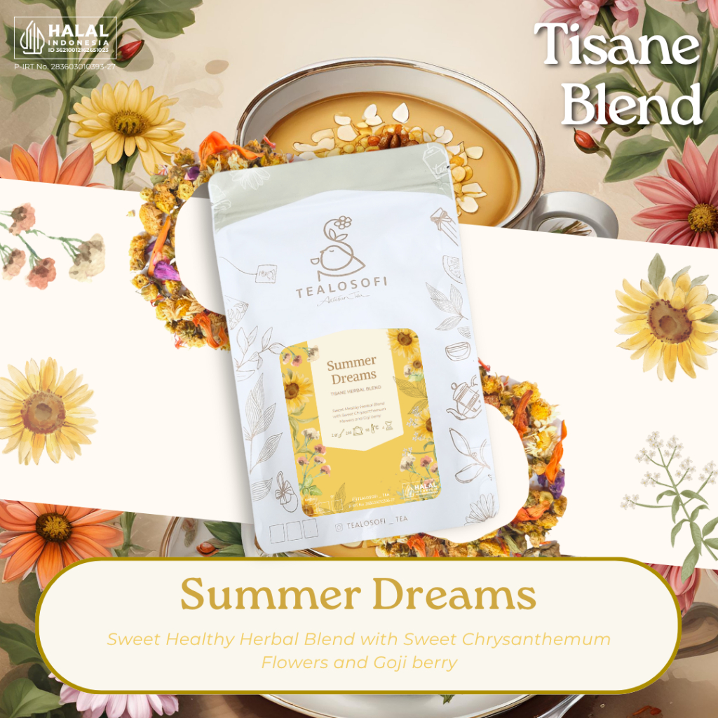 

Summer Dreams - Tealosofi Herbal Sweet Blend Tisane Calming Tea Teh
