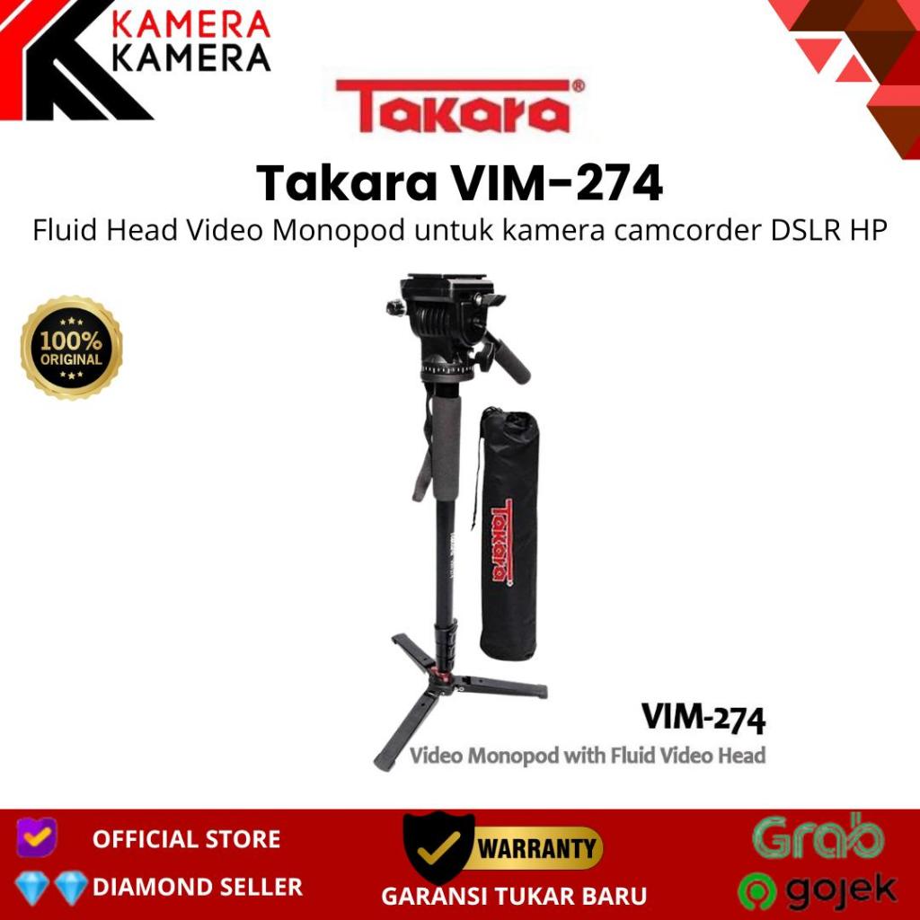 Monopod Takara VIM-274 Fluid Head Video monopod + Monopod Bag