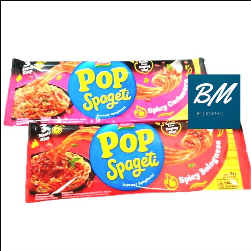 

Pop spageti Instan 84gr Spicy Carbonara Bolognese