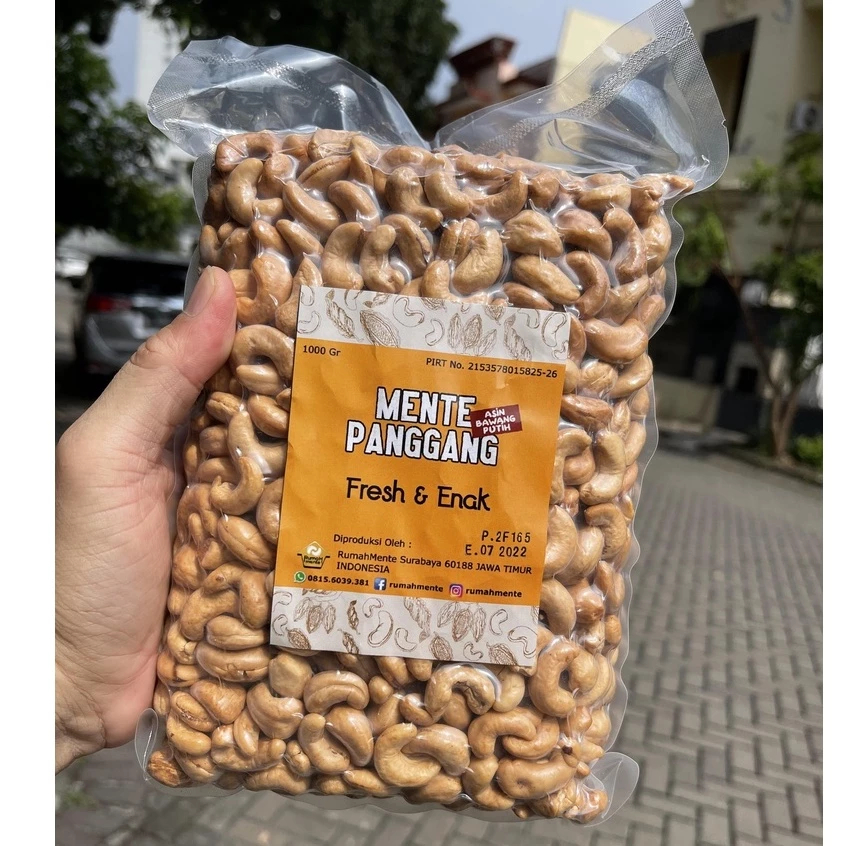 

Kacang Mete Panggang Gurih Asin Bawang Putih Tradisional Snack Sehat Tanpa MSG dan Pengawet