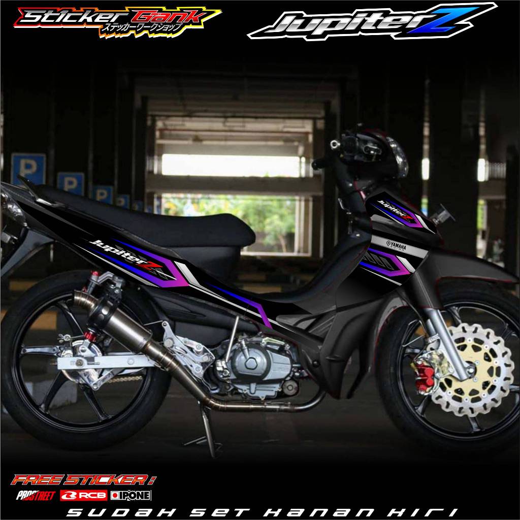 STRIPING VARIASI YAMAHA JUPITER Z BURHAN SIMPLE STYLE / STICKER LIST VARIASI MOTOR JUPITER Z BURHAN