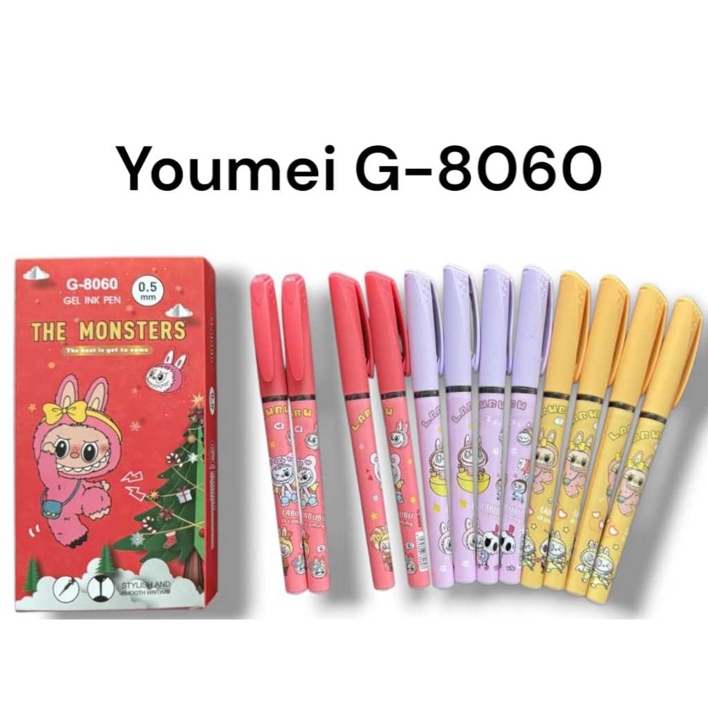 

Pulpen Gel YOUMEI G-8060 Labubu (12pc)