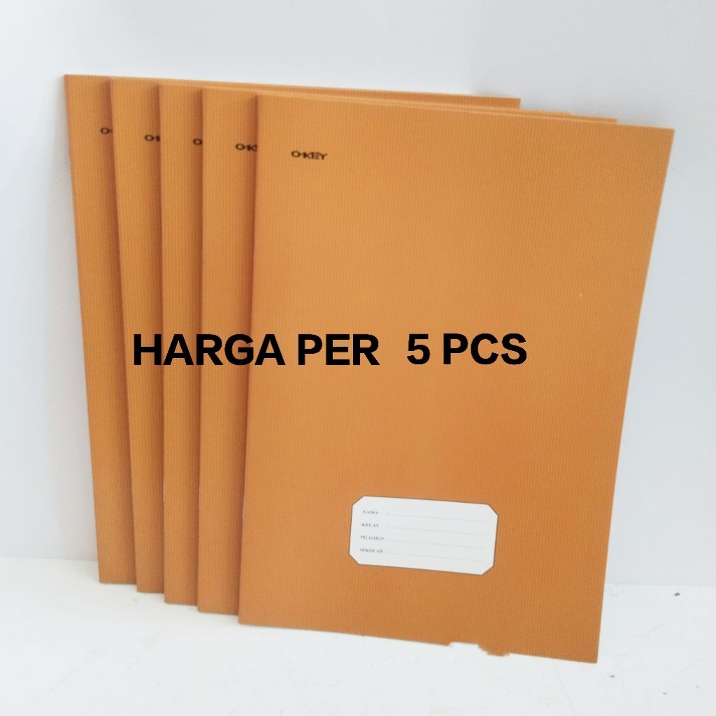

5 Pcs Buku Tulis Cover Coklat 50 Lembar UKURAN BOXY