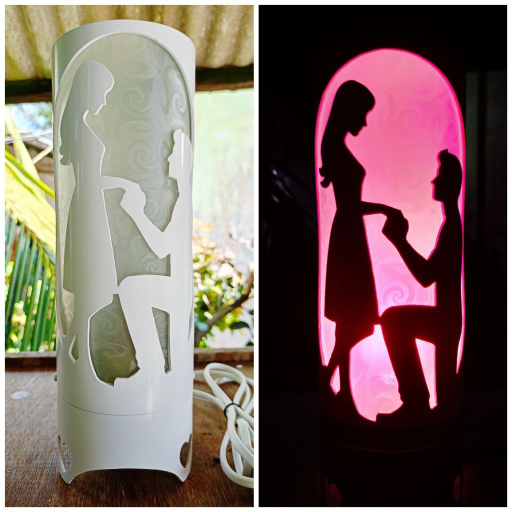 lampu hias/lampu tidur PVC paralon