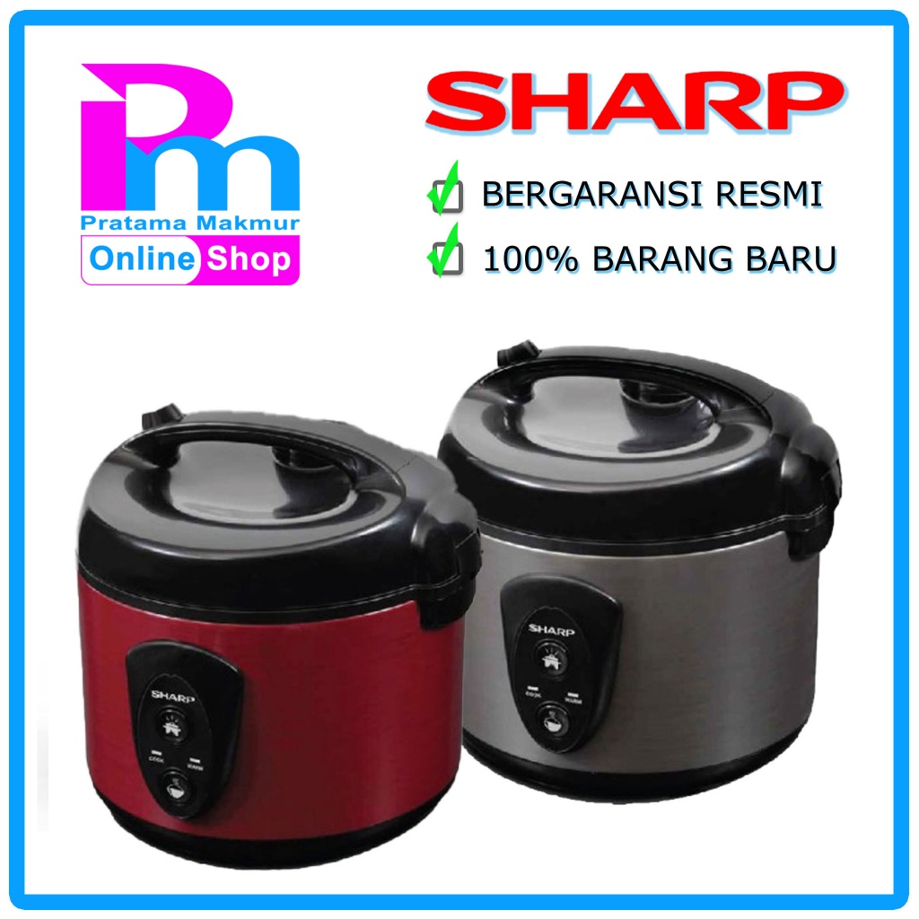 SHARP Rice Cooker 1.8 LITER 3 In 1 KS-N18MG  KS-N18MG-RD KS-N18MG-SL