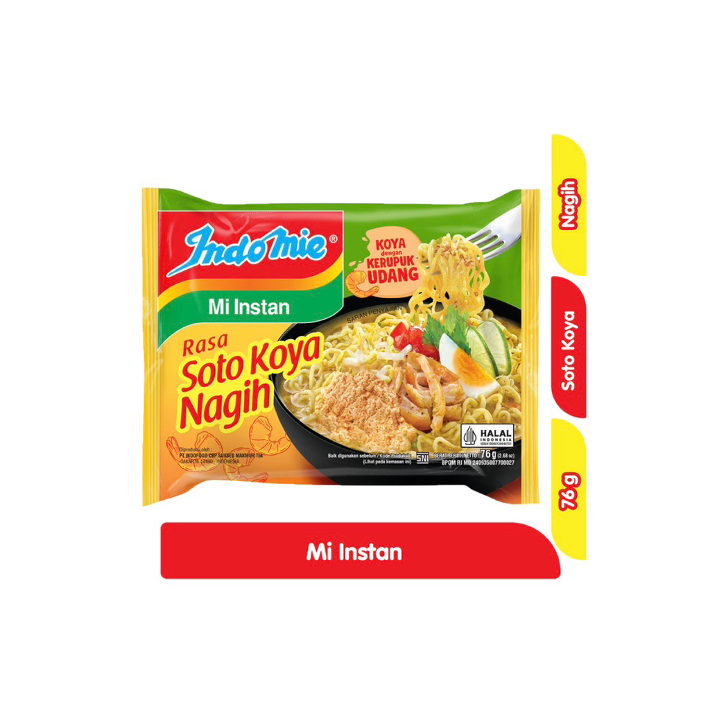 

INDOMIE KUAH INSTAN SOTO KOYA NAGIH 76 gram