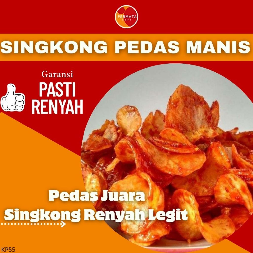 

Keripik Singkong Lengket Pedas Manis 100Gram±/Singkong Pedas Manis/Snack Singkong Renyah
