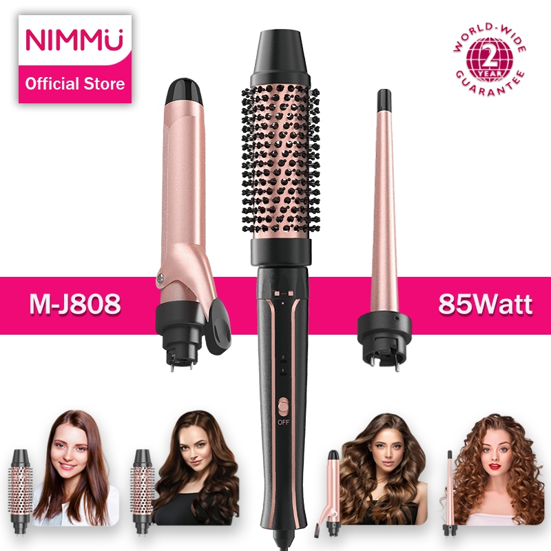Thermal Brush Nimmu Catokan Rambut Curly 4 in 1 Sisir Blow Rambut -Nimmu Curling Iron Set All-in-One