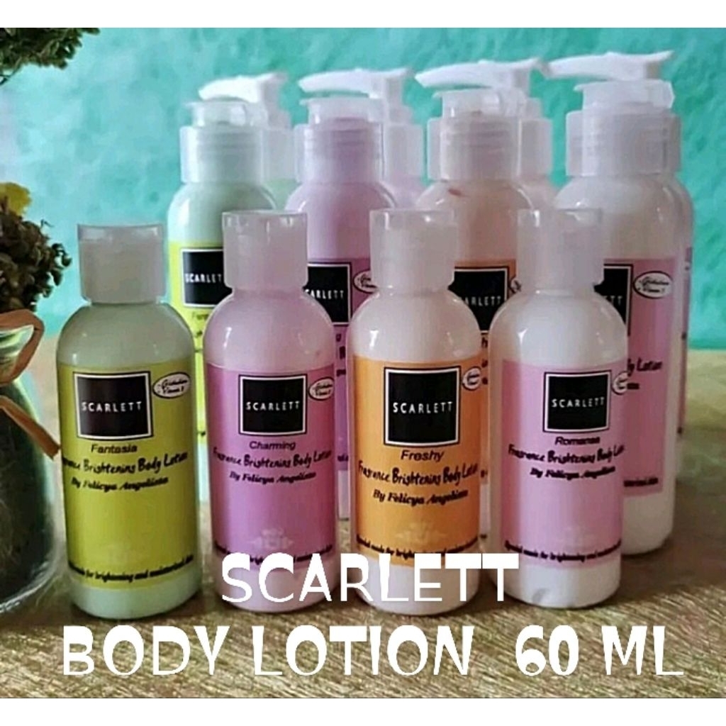 Scarlett Whitening Body Lotion Size 60 ml Melembabkan Kulit