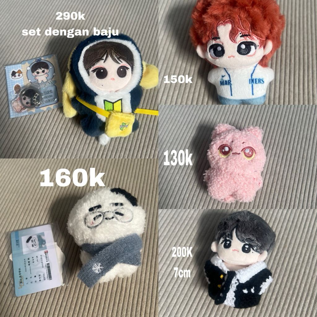 [CHAT SEBELUM CO]enhypen doll 10cm jjongmi pink heeseung riceball heemi 7cm hoonigiri rice ice wongu