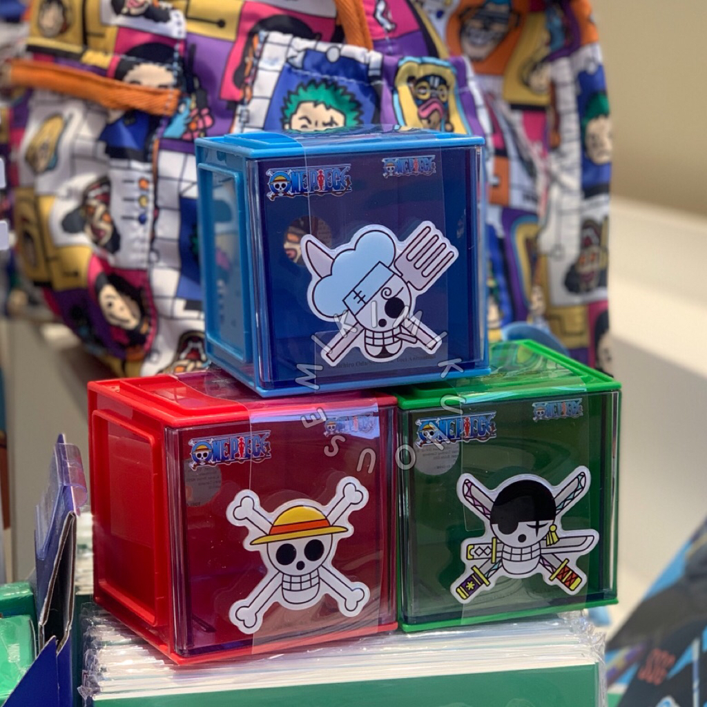 MINISO x ONE PIECE EGGHEAD STORAGE BOX LUFFY ZORO SANJI HOME ORGANIZER KOTAK PENYIMPANAN AKSESORIS O