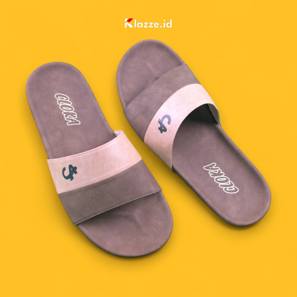 Sandal Slide Pria Big Size 47 48 49 50 Sendal Slip On Ukuran Besar Anti Slip - Cloka Motta