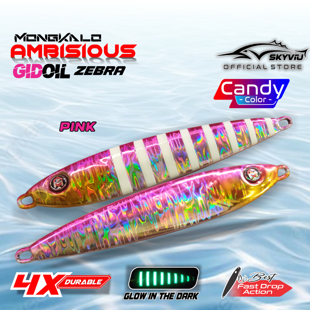 Mongkalo Ambisious Minyak GID-Zebra noMotif Candy 20 Pink