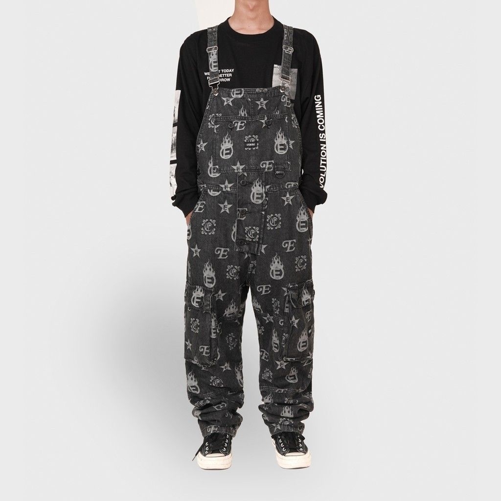 Preloved Epidemic Overall Jumpsuit Burnley Blackwash