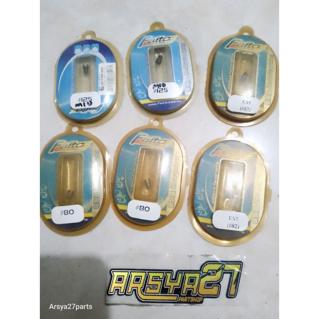 main jet karburator spuyer faito racing mio fino klx karisma supra125 supra grand kaze old stok nos