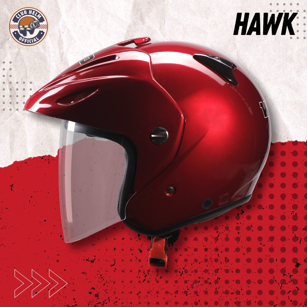 Helm Dewasa SNI Dewasa Unisex Cowo Cewe Dengan Pet Hawk