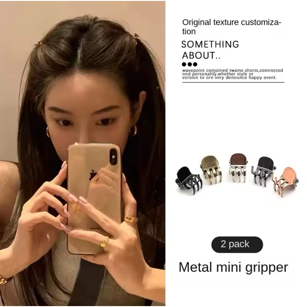 2PCS JEDAI MINI 1.5CM / JEDAI BAHAN METAL / JEDAI BESI / JEPIT PONI