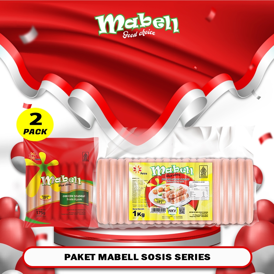 

Mabell Sosis Series Paket Sosis 1 kg dan Sosis 375 gram