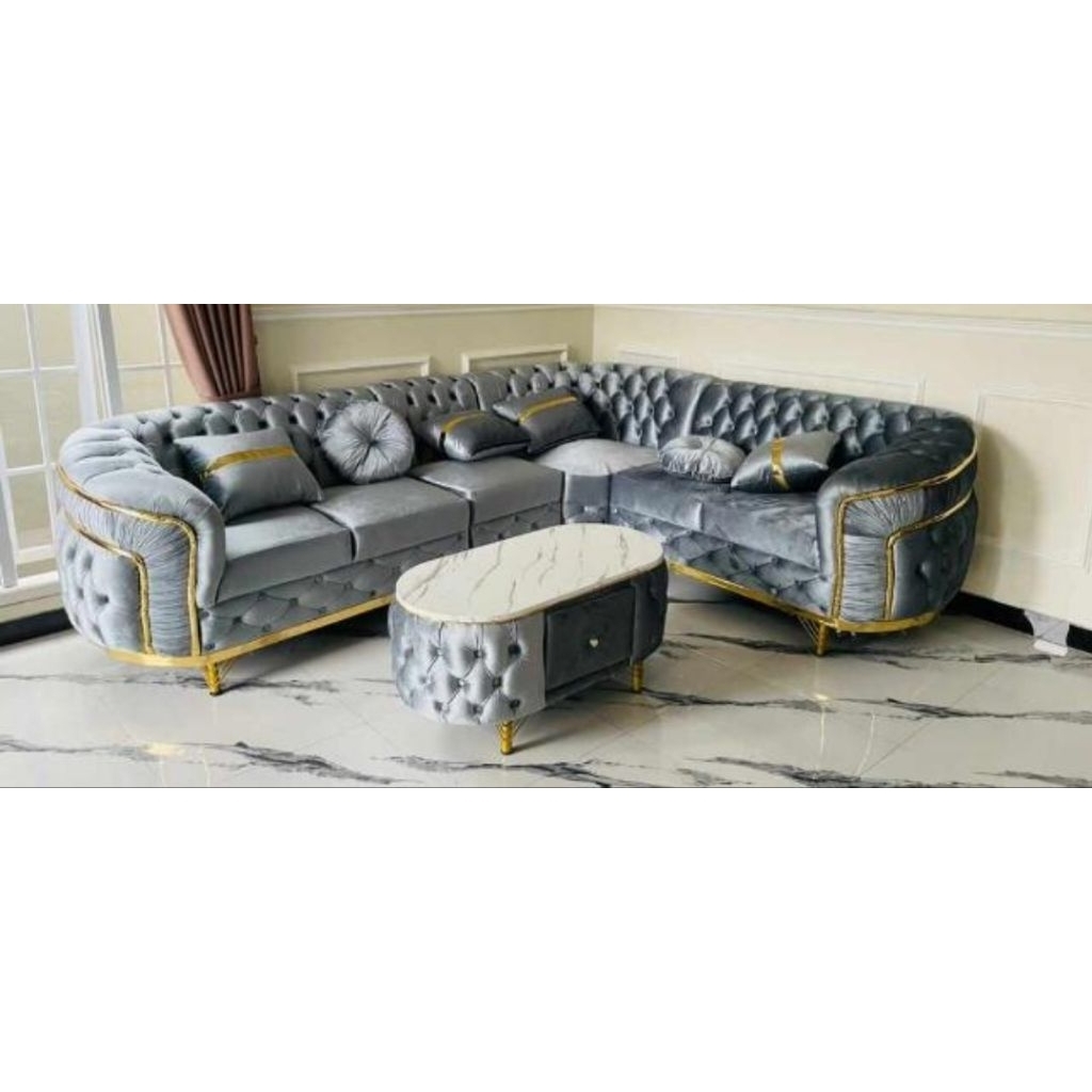 Sofa sudut turki/sofa sudut dan meja