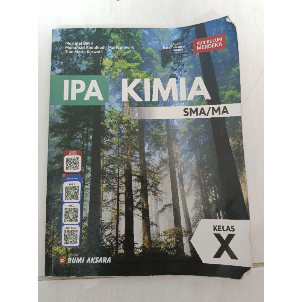 Buku IPA Kimia Kelas 10 Bumi Aksara