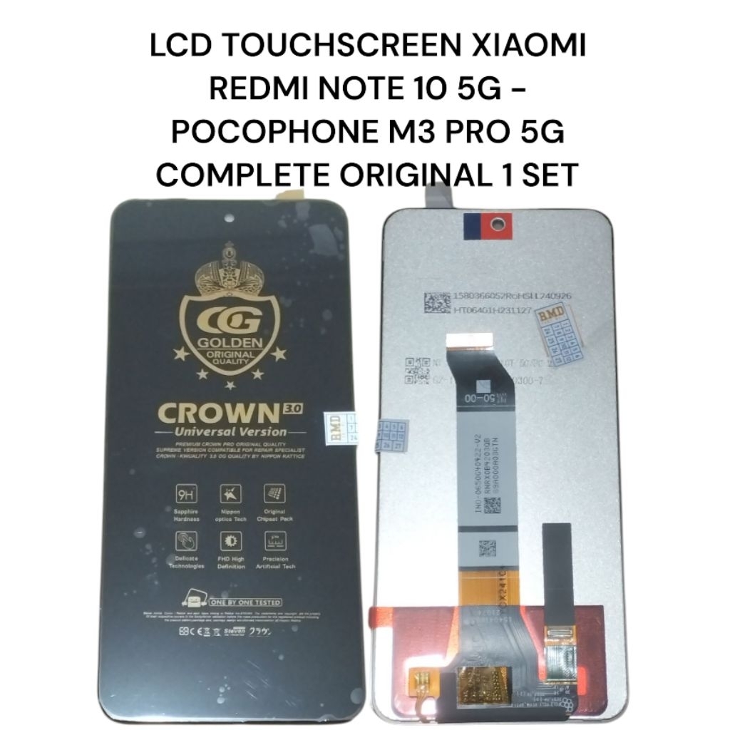 LCD TOUCHSCREEN XIAOMI REDMI NOT 10 5G - POCOPHONE M3 PRO 5G COMPLETE ORIGINAL 1 SET