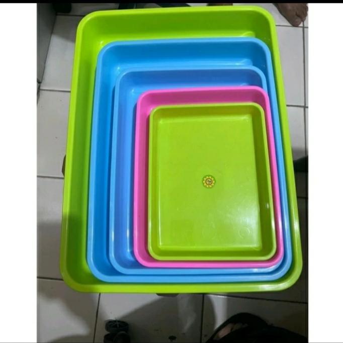 Nampan Plastik Warna Cerah TANTOS / Nampan Segi Serbaguna Plastik Imperial TANTOS