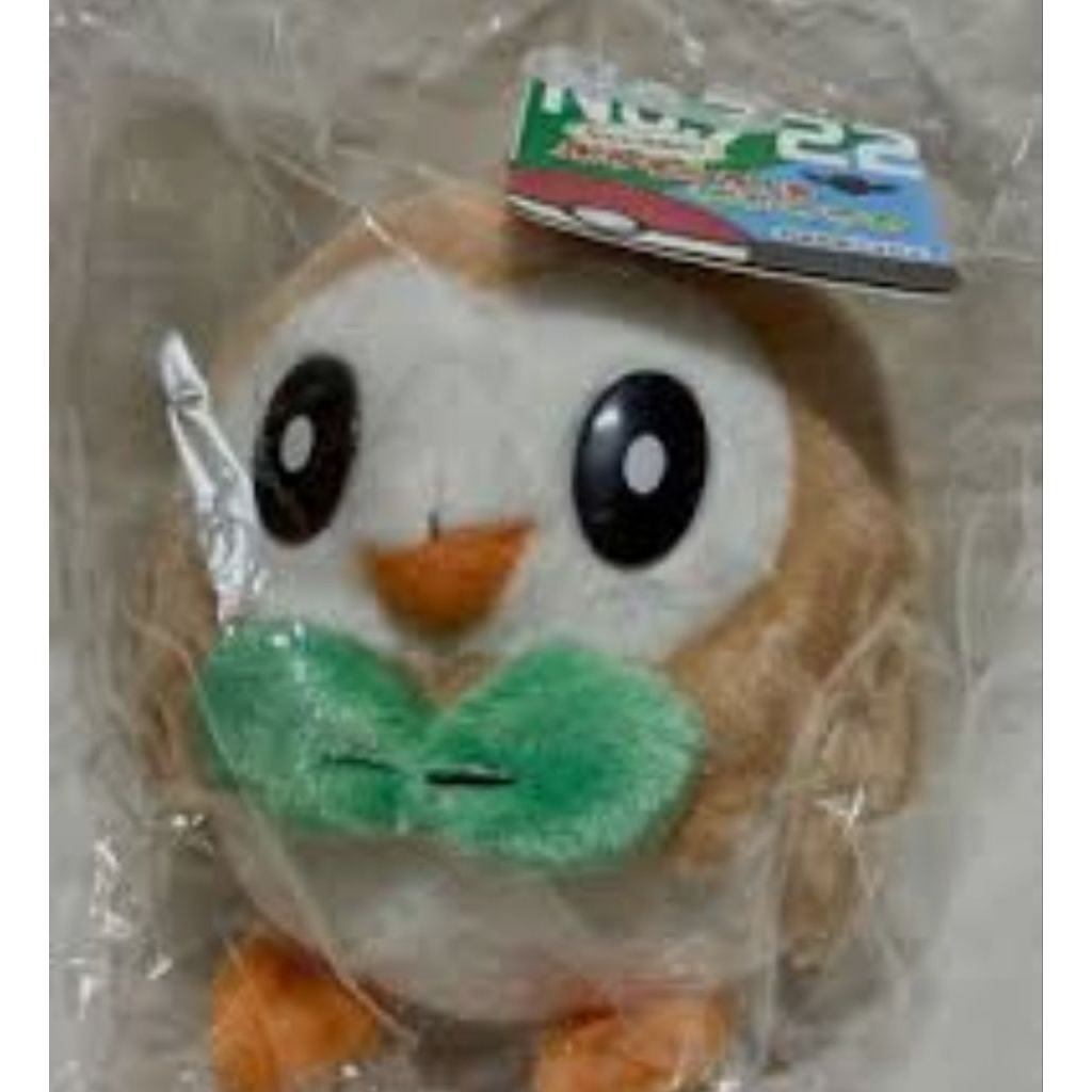 takara tomy i choose you rowlet mokuroh plush boneka segel new item