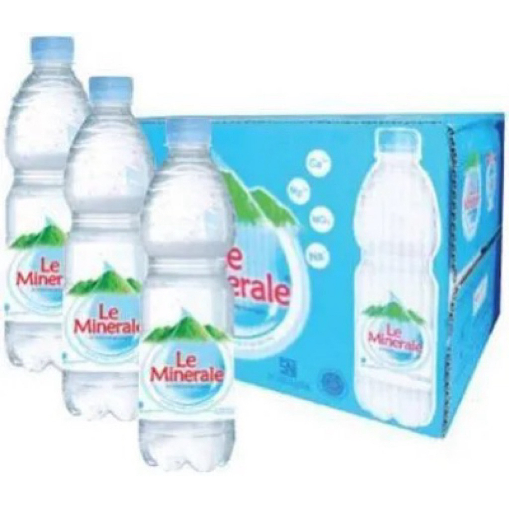 

le minerale 600ml dus isi 24 botol