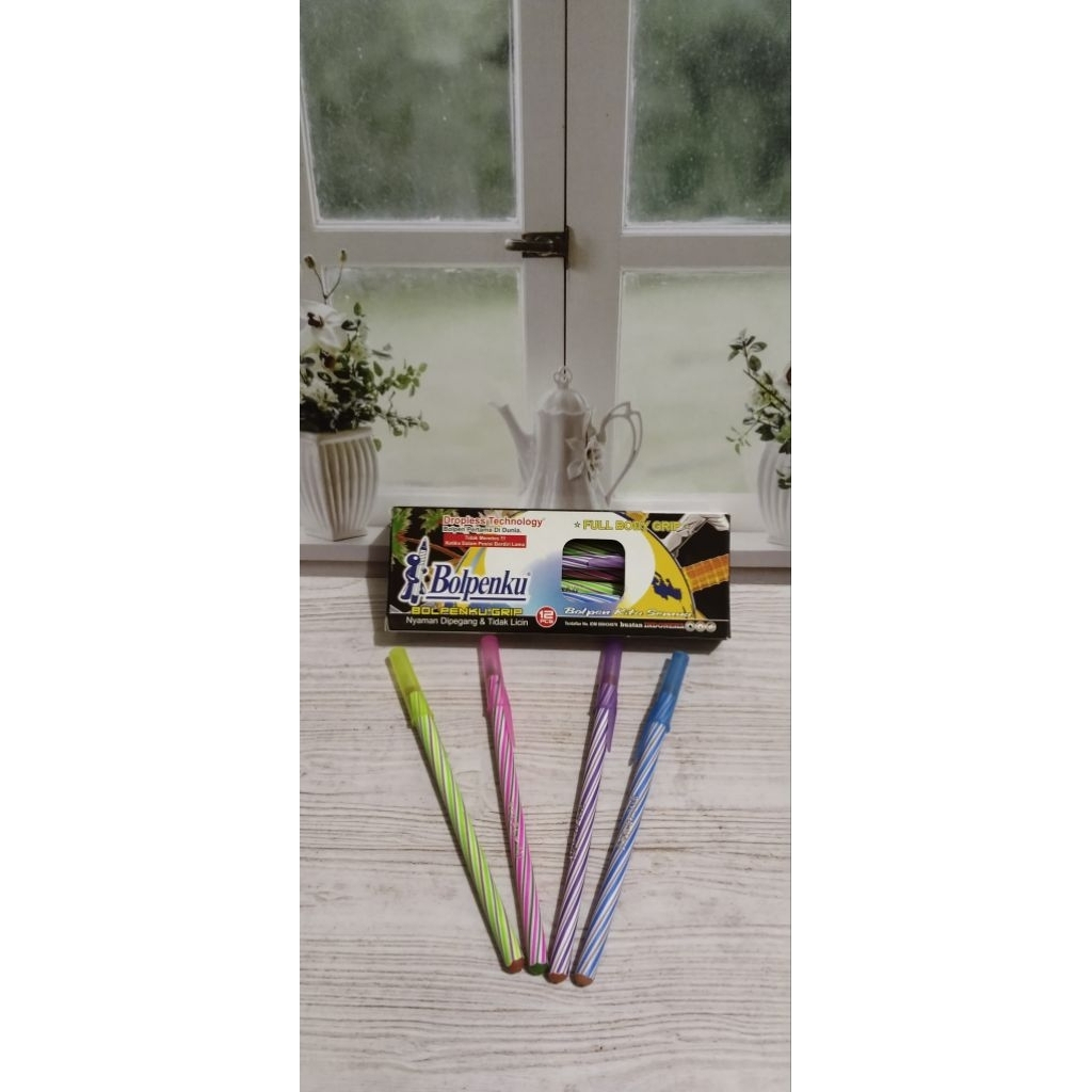 

PULPEN BOLPENKU SPIRAL ISI 12 BOLLPOINT DESAIN LILIN