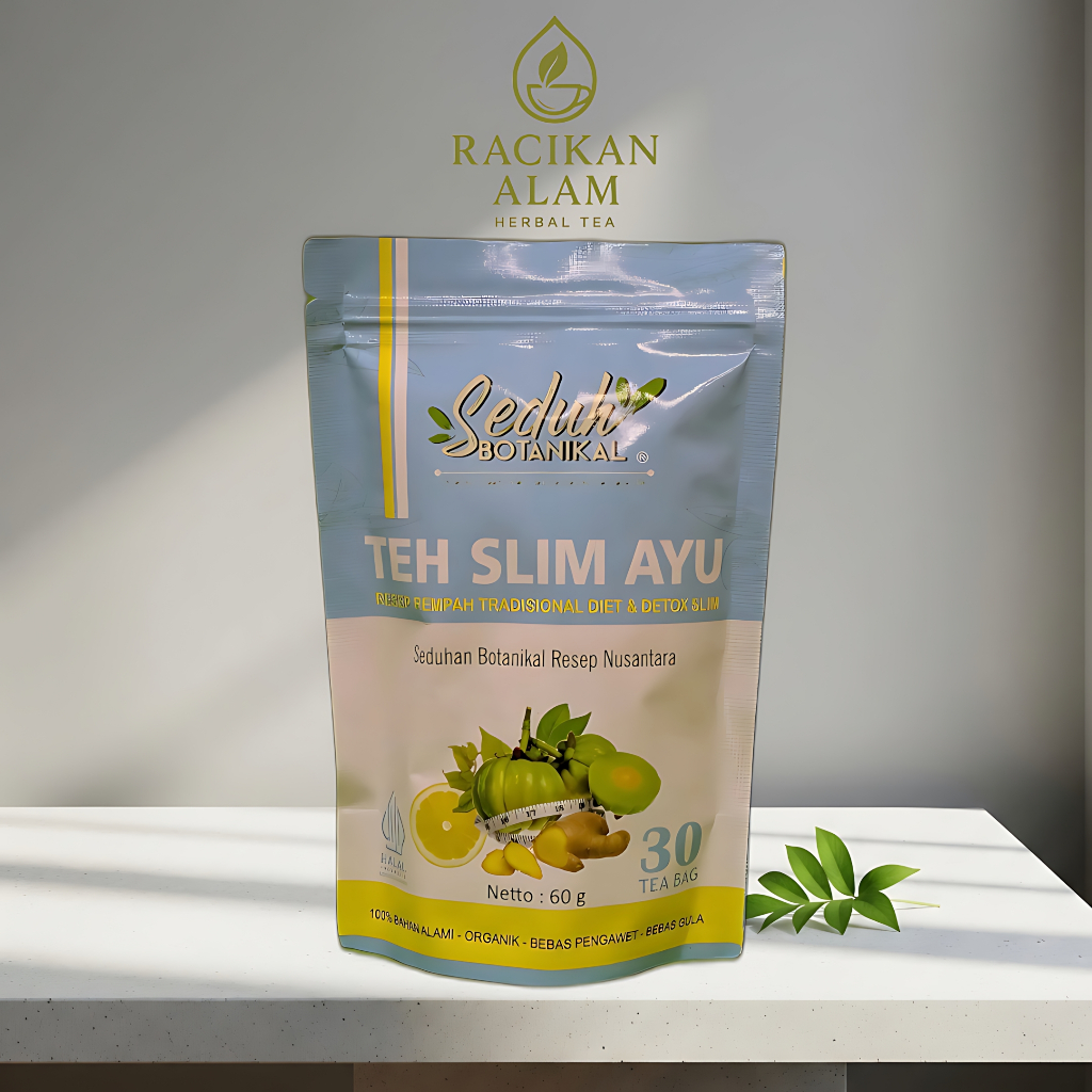 

Teh Herbal Seduh Botanikal Teh Rempah Tradisional – Teh Slim Ayu – Jaga Imunitas (30 Tea Bag / 60g)