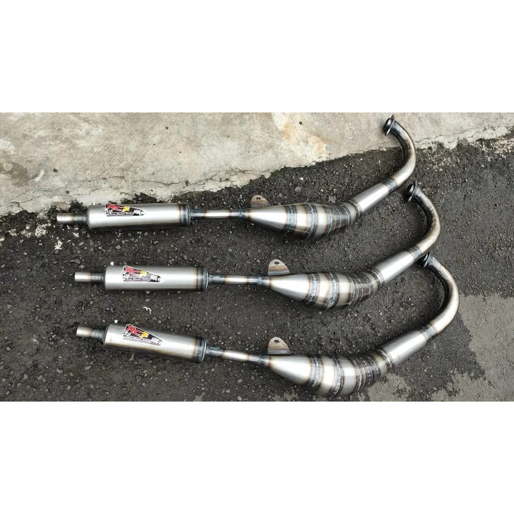 Knalpot yamaha Rxz RzR Type Lavida PaipOn Malaysia Plat karat