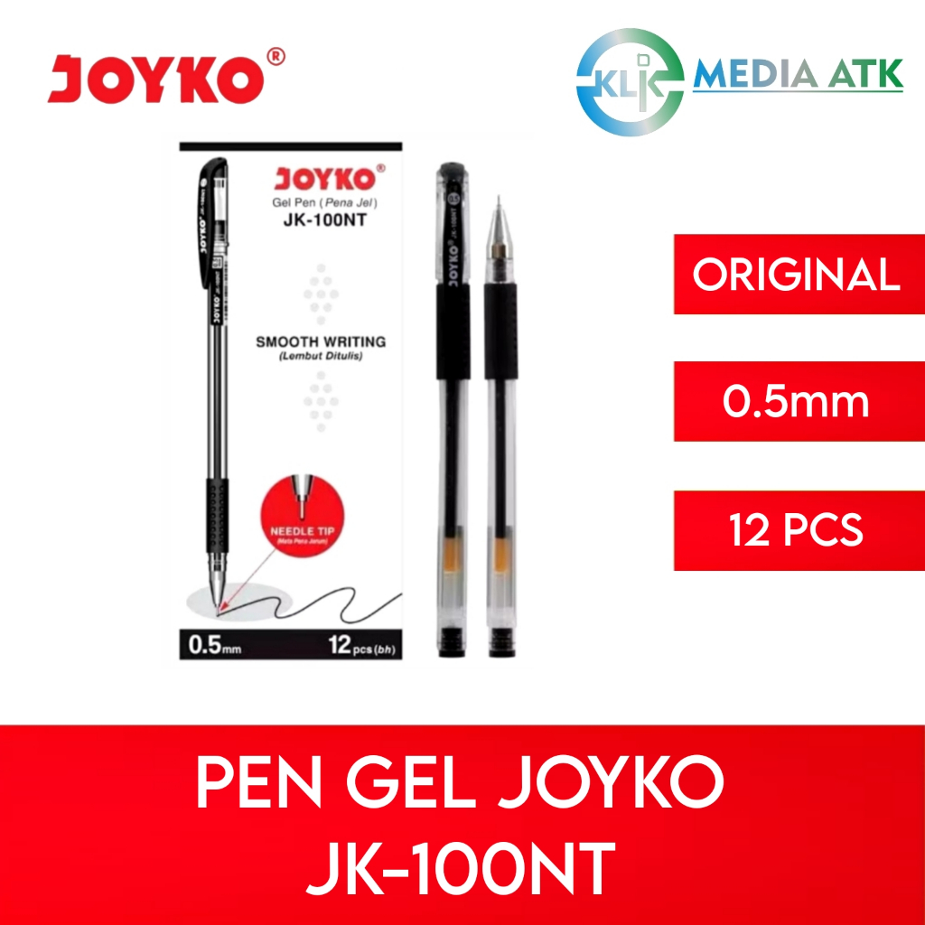 

Gel Pen Joyko JK-100NT 0.5mm - 12 Pcs