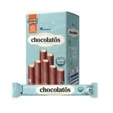 

Chocolatos Vanilla Wafer Roll 24 x 12g