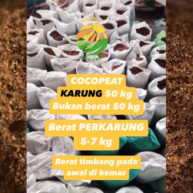 1 KARUNG Media Tanam Cocopeat 50L