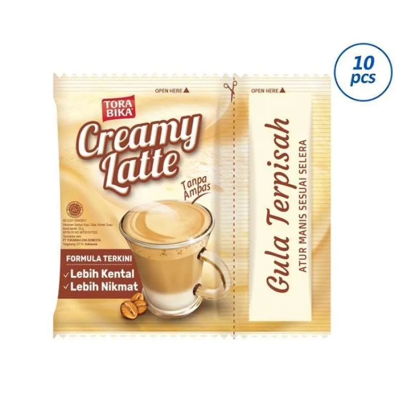 

Torabika Creamy Latte - Kopi Dengan Gula Terpisah - 1 Renceng Bonus Sendok Premium
