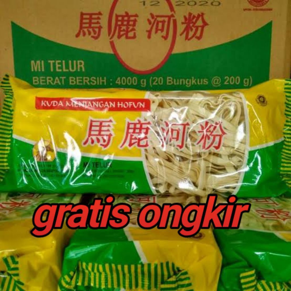 

Kwetiau cap kuda menjangan isi 200 gram/Kwetiau super/kwetiau hofun special