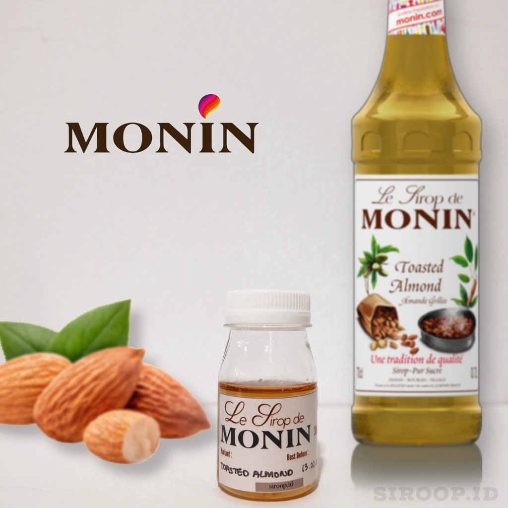 

Monin Toasted Almond Syrup Flavour Repack 30ml 75ml 100ml