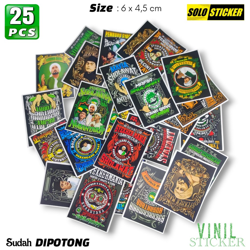 

25 pcs STIKER SHOLAWAT ANTI AIR - SUDAH DIPOTONG
