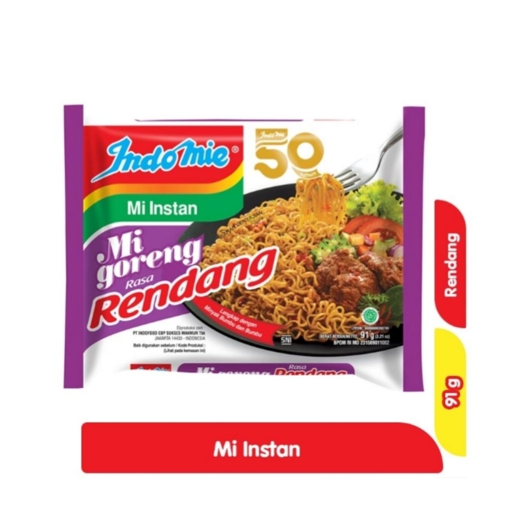 

Indomie Mie Instan Goreng Rendang 91 g