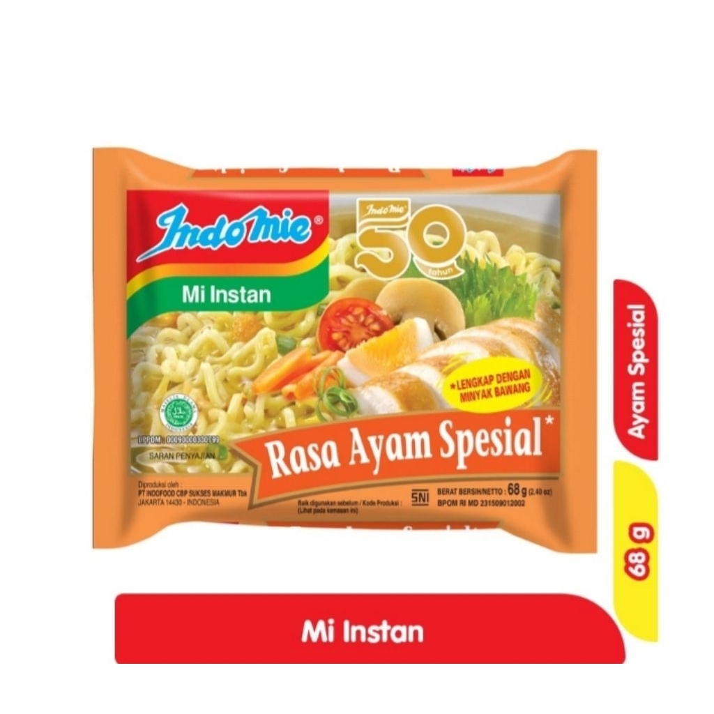 

Indomie Mie Instan Ayam Spesial 68 g