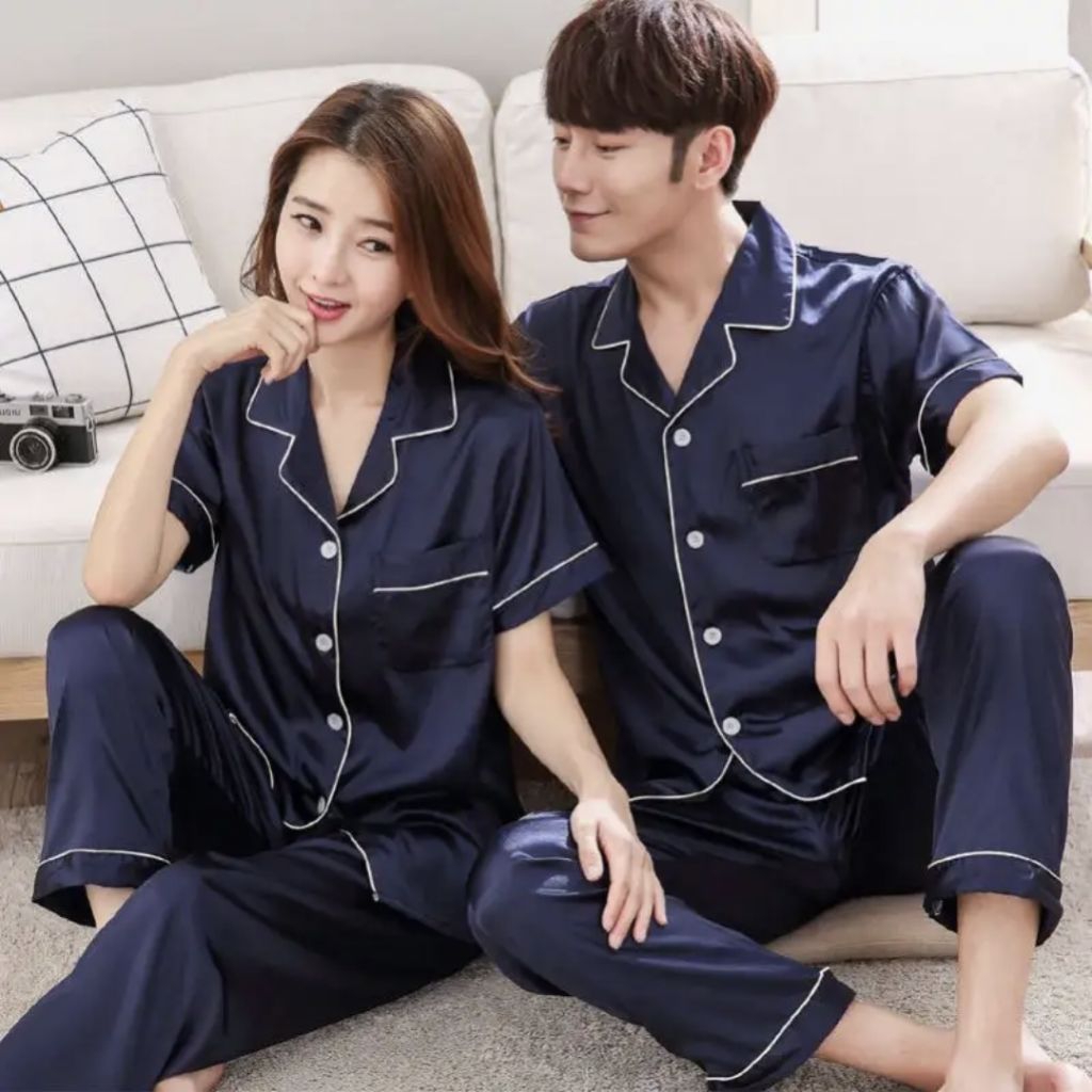 Piyama pajamas baju tidur couple pria wanita hadiah kado gift nikahan wedding pernikahan prewedding 
