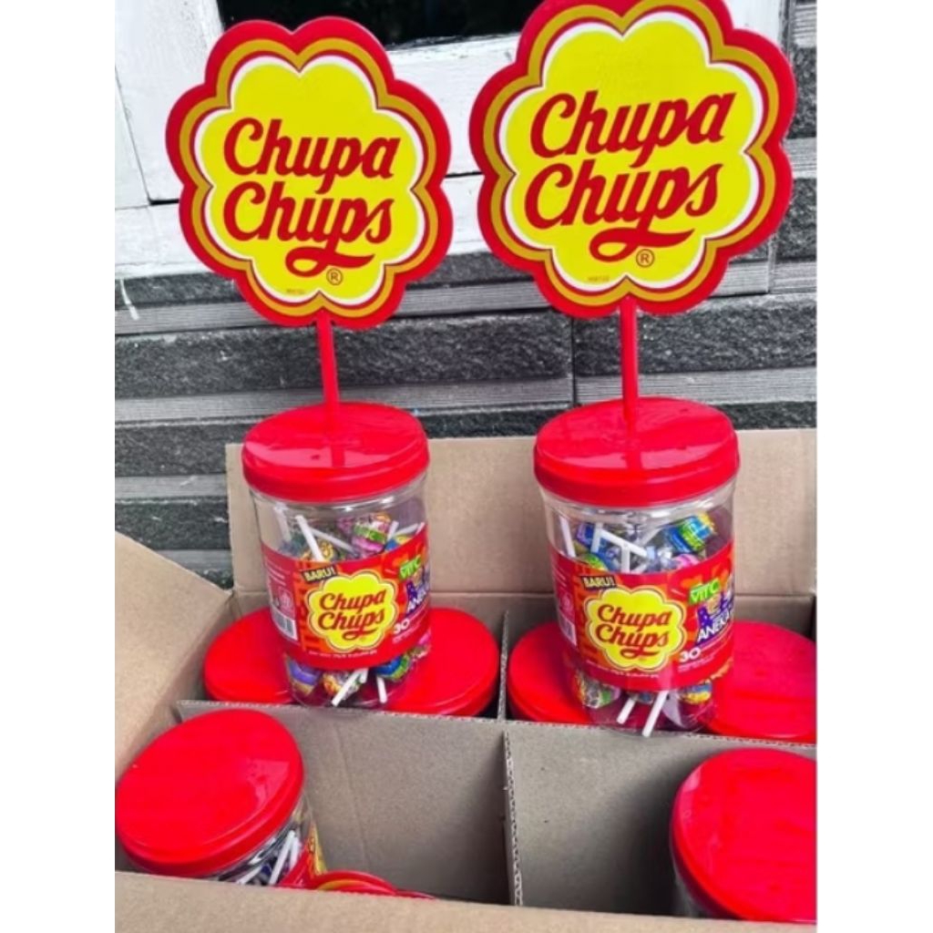 

Promo Terbatas Permen Chupa Chups Lollipop 1 Toples Isi 30 Pcs