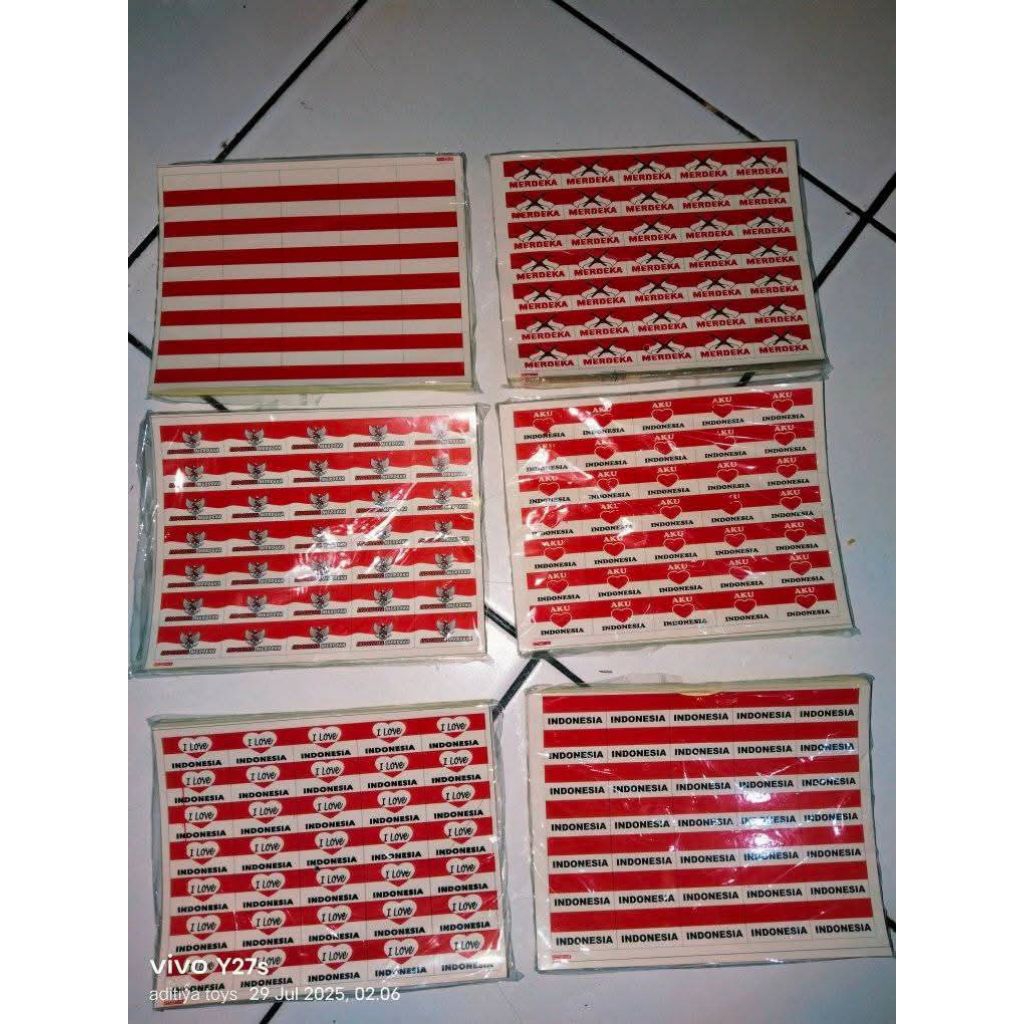 

stiker pipi merah putih