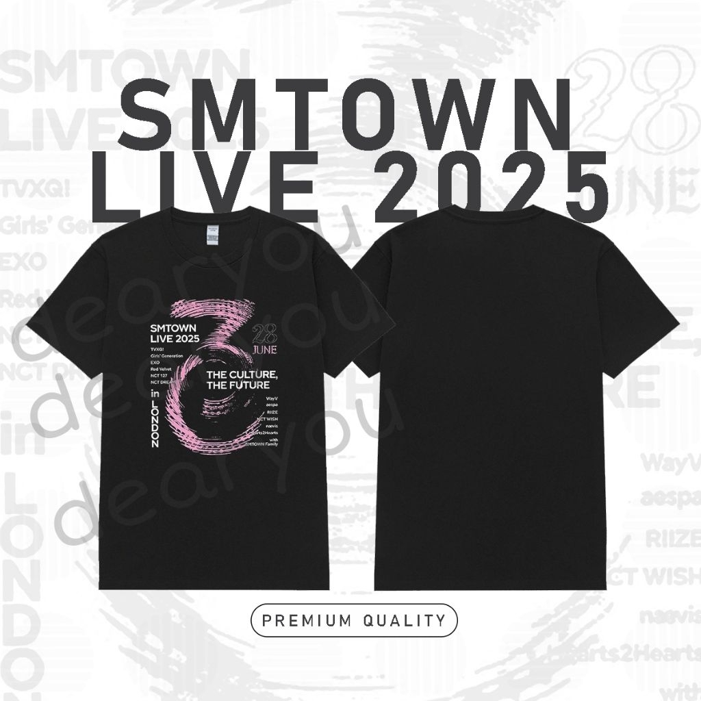 Dearyou - Kaos Smtown Live in London | Baju SMTOWN Exo Aespa Riize Nct WayV Shinee Super Junior | Pr