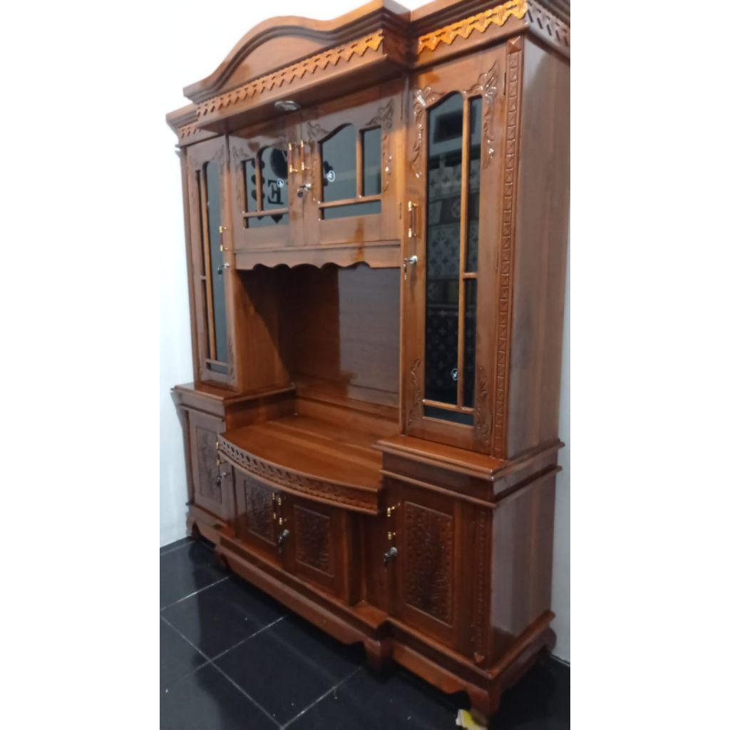 bupet tivi /bupet kayu / partisi/pajangan